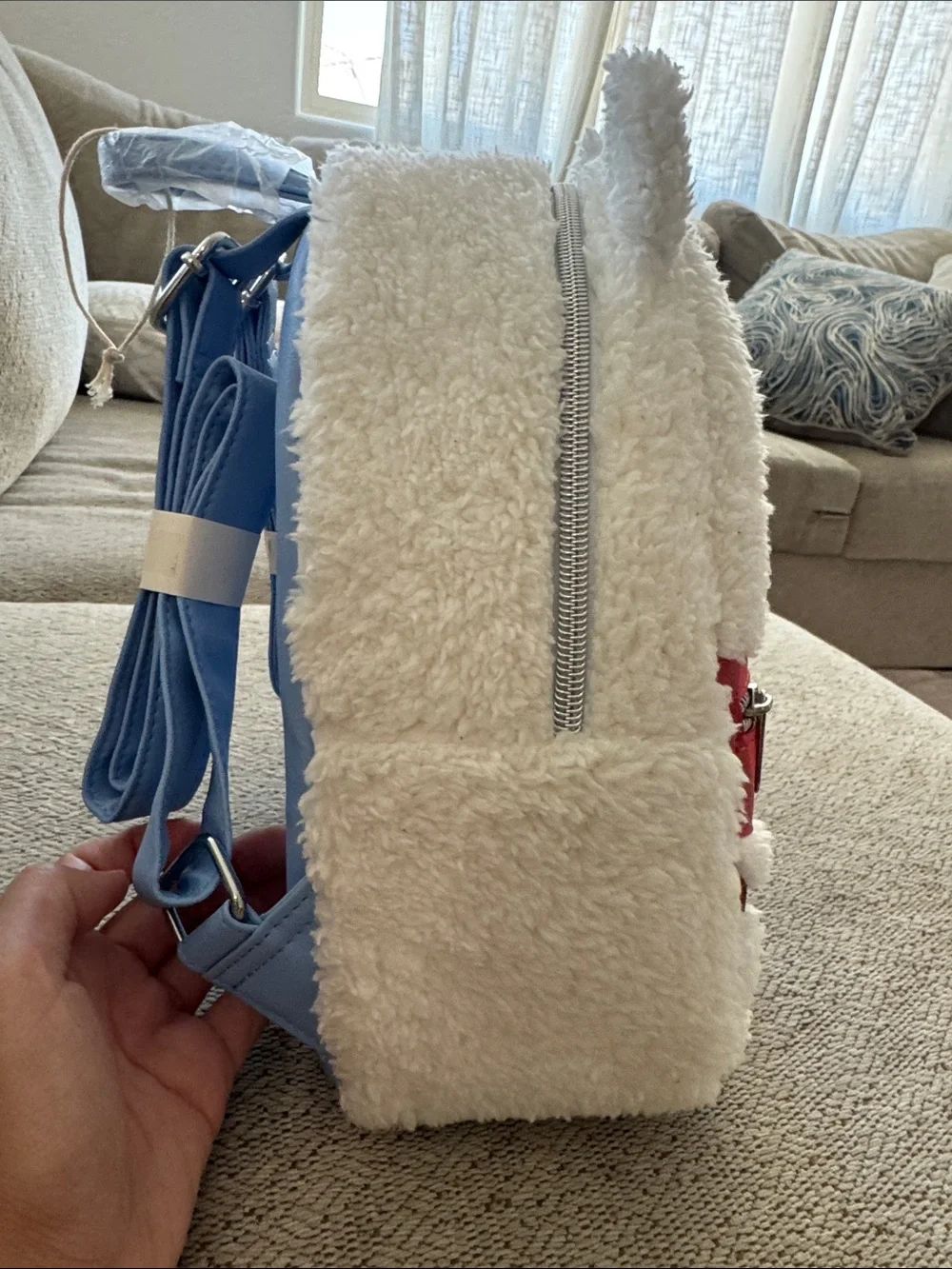 Loungefly White Plush Winnie the Pooh Kids Backpack